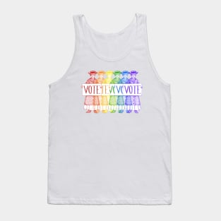 Rainbow Suffragettes Want You to VOTE Tank Top